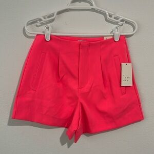 Hot Pink Midi Shorts